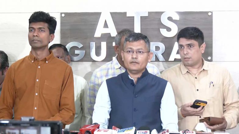 India News | Iranian Boat ‘Azad’ Carrying 526 Kg Narcotics Intercepted; Gujarat ATS Says Input Revealed Pakistan-to-Tamil Nadu Delivery Plan