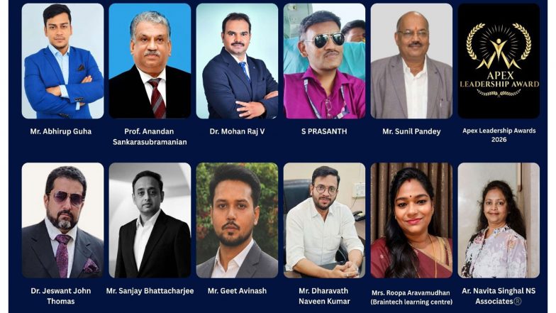 Business News | Apex Leadership Awards 2026 Honors Distinguished Professionals Across Diverse Fields