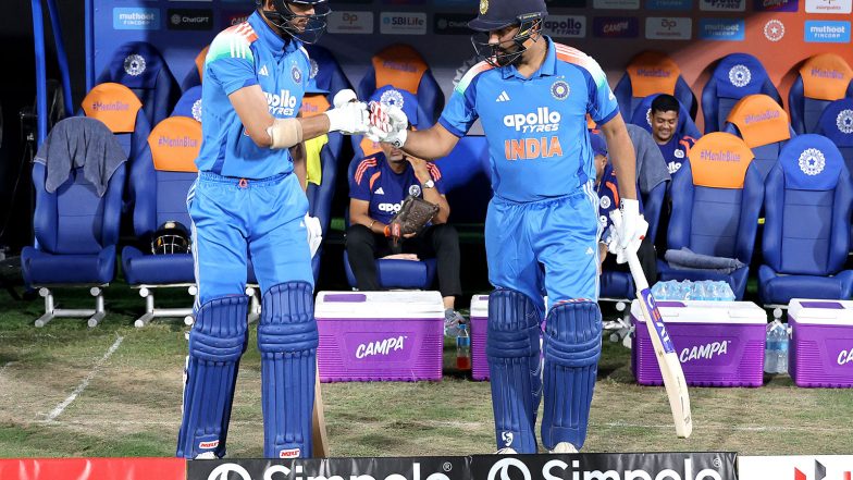Sports News | Rohit Sharma-Shubman Gill Put on 2nd-highest Opening Stand for India in ODIs During 2nd WI Clash