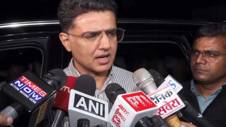 India News | Sachin Pilot Slams Amit Shah’s Remarks, Says Anti-drug March Organised by BJP in Punjab Was “a Failure”