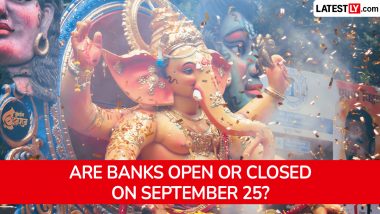 Anant Chaturdashi Bank Holiday: Are Banks Open or Closed on September 25? Check Details