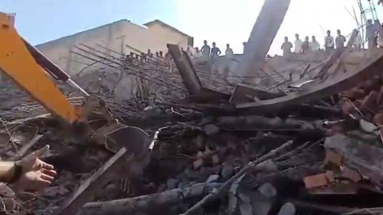 Ambala Building Collapse Videos: 4 Dead, 13 Rescued as NDRF and SDRF Continue Search in Haryana