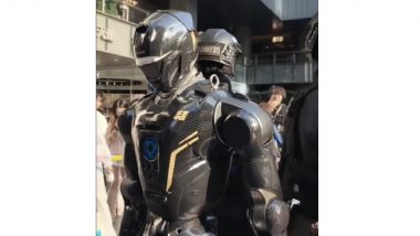 China Robot Police: Humanoid Robots Deployed for Patrolling in Shenzhen (Watch Viral Video)