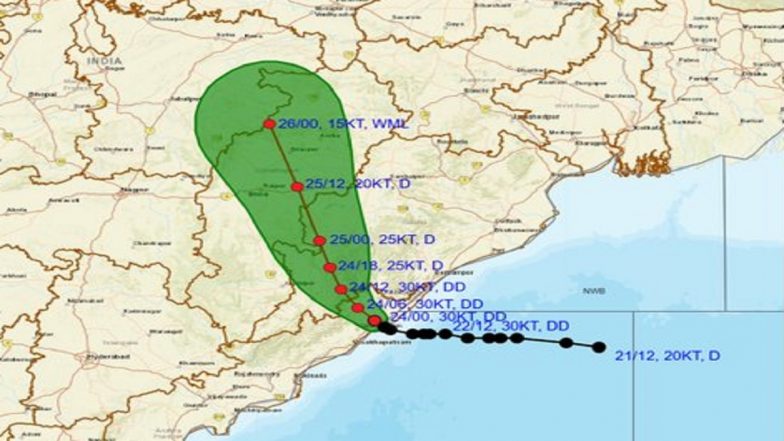 'Cyclone Arnab' Tracker: Deep Depression Moves Inland Over North Andhra Pradesh After Landfall, Says IMD