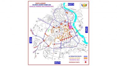 Delhi Traffic Advisory for September 8: Traffic Diversions, Restrictions Ahead of BRICS Summit Rehearsal