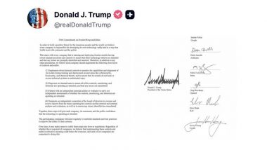 'Super Intelligence' is New Name of AI; Donald Trump Signs Pact With Tech Firms on These 4 Layers of Safety Measures