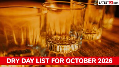 Dry Days in October 2026: Full List of State and National Liquor Ban Dates