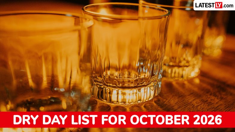 Dry Days in October 2026: Full List of State and National Liquor Ban Dates