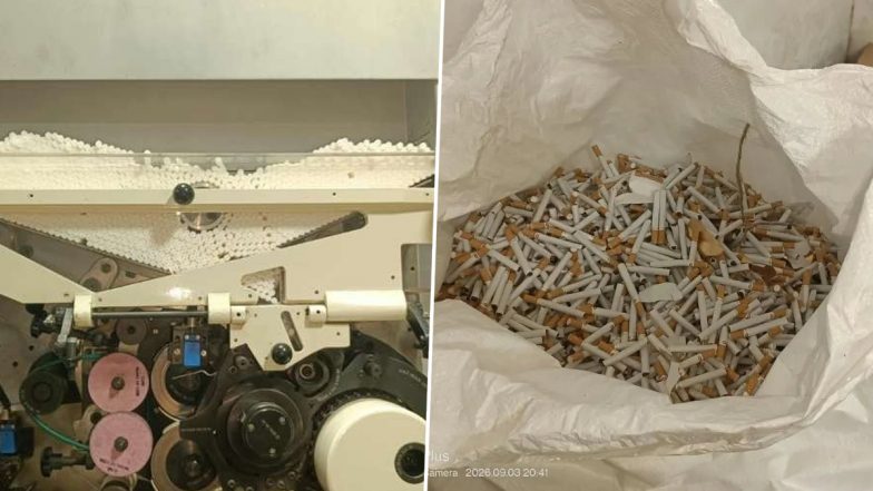 Meerut: Factory Producing Counterfeit Cigarettes of ITC Company Busted in Uttar Pradesh (Video)