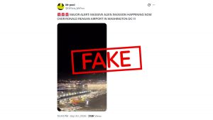 Alien Invasion Over Washington DC’s Ronald Reagan Airport? Know Truth Behind the Viral Video.