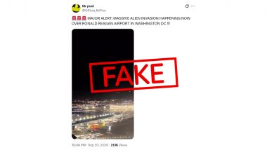 Alien Invasion Over Washington DC&rsquo;s Ronald Reagan Airport? Know Truth Behind the Viral Video