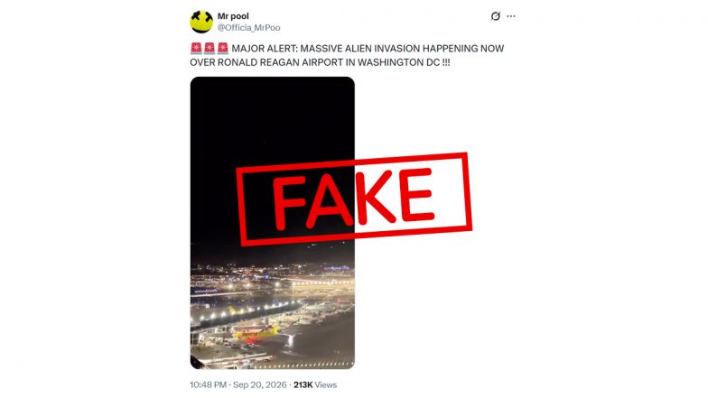 Alien Invasion Over Washington DC&rsquo;s Ronald Reagan Airport? Know Truth Behind the Viral Video