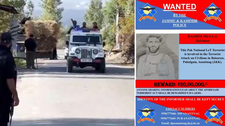 Hashim Moosa Killed in Budgam: Pahalgam Attack Suspect Neutralised by Security Forces During Operation Korag