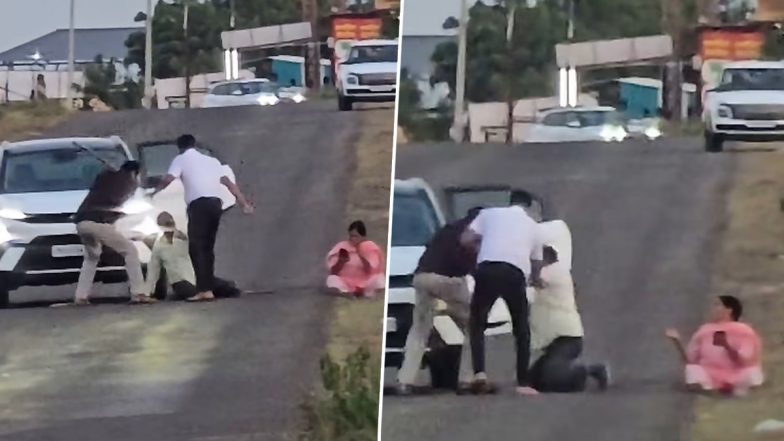 Viral Video Shows 2 Brothers Assaulting Elderly Parents Over Land Dispute in Indapur