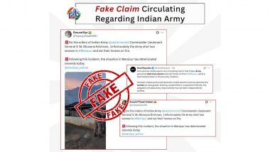 Did Indian Army Shoot 2 Women in Manipur on Lt Gen VMB Krishnan’s Orders? Fact Check Calls Claim False