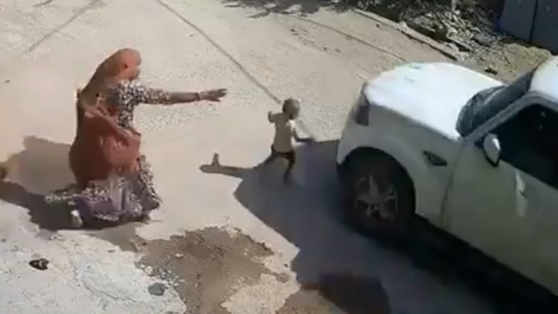 Rajasthan Hit-and-Run Video: 3-Year-Old Boy Dies After Being Hit by Scorpio in Jalore