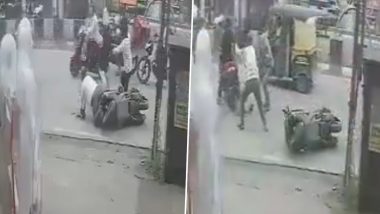 Kalyan Robbery Video: Businessman Carrying INR 40 Lakh Robbed in Broad Daylight