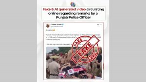 social-viral-Did a Punjab Police Officer Claim Amit Shah's Nephew Was Involved in the LPU Incident? Fact Check Calls Claim Fake
