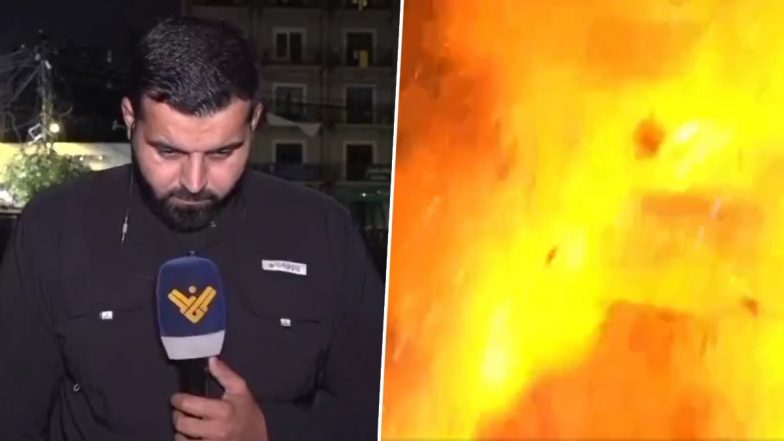Viral Video Shows Al-Manar TV Journalist Ali Chbib Wounded As Israel Air Strike Hits Nearby During Live TV Broadcast