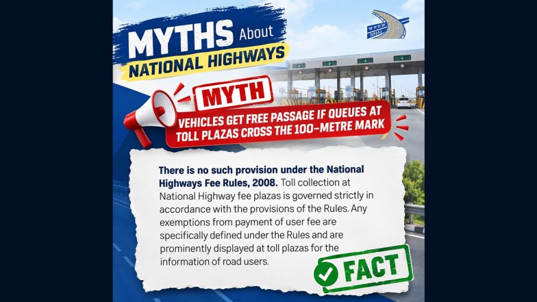 Are Vehicles Entitled to Free Passage at Toll Plazas if Queues Exceed 100 Metres? Fact Check Calls Claim False
