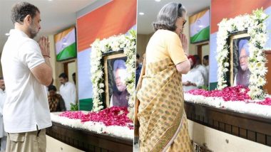 Rahul Gandhi and Sonia Gandhi Pay Tributes to Former PM Manmohan Singh on His Birth Anniversary at AICC Office