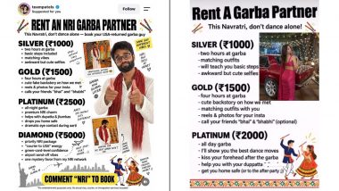 &lsquo;Rent a Garba Partner&rsquo; Controversy: Viral Ads, Police Warning and Locals&rsquo; Demand