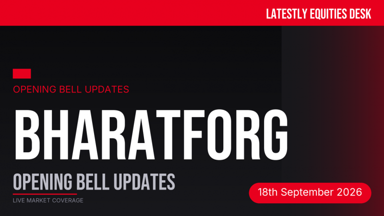 Bharat Forge Opening Bell Updates: Share Price Rises 2.94% on New Collaborations