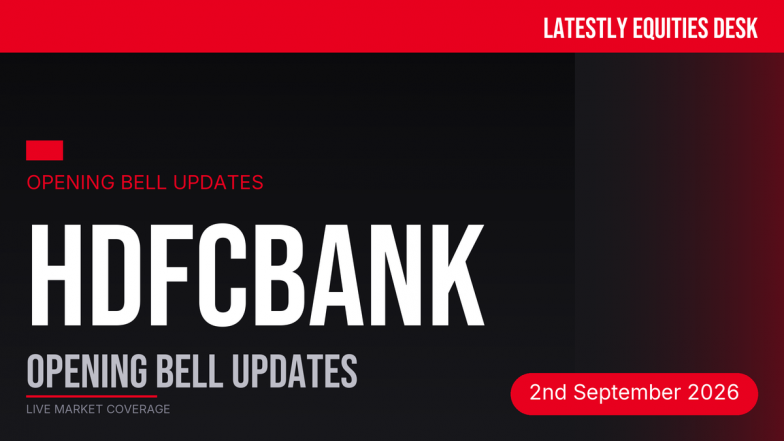 HDFC Bank Opening Bell Updates: CEO Exit, Global Cues Weigh on Shares