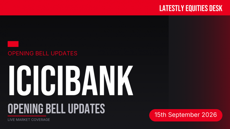 ICICI Bank Opening Bell Updates: Stock Slips on Cautious Global Cues