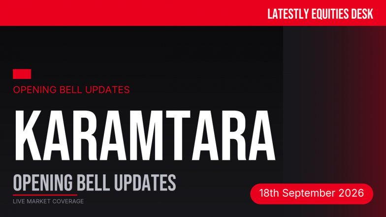 KARAMTARA Engineering Opening Bell Updates: Stock volatile post-IPO at ₹350.25