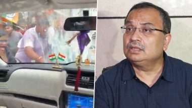 TMC MLA Kunal Ghosh&rsquo;s Car Attacked With Eggs and Stones in Hooghly (Videos)