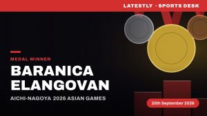 Baranica Elangovan Wins Bronze Medal at Asian Games 2026 in Women's Pole Vault.