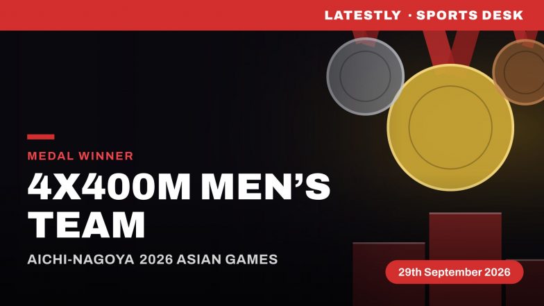 Rajesh Ramesh, Vishal Thennarasu Kayalvizhi, Mohammed Ashfaq and Dharmveer Choudhary Win Bronze Medal at Asian Games 2026 in Men&rsquo;s 4x400m Relay