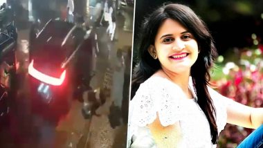 Malad Road Accident Video: Woman Dies After Car Hits Bike, 3 Autos in Mumbai