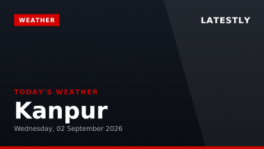 Kanpur Weather Forecast & Update for Today, Wednesday, 02 September 2026: Expect Thunderstorms and Heavy Rain, High of 28&deg;C