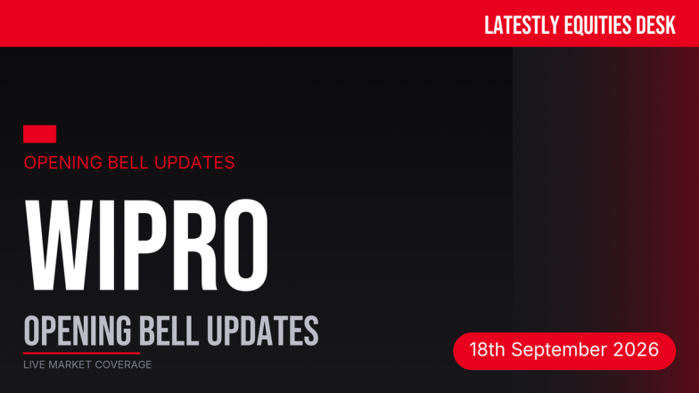 Wipro Opening Bell Updates: Share Price Hits New 52-Week Low Amid Nifty Exit