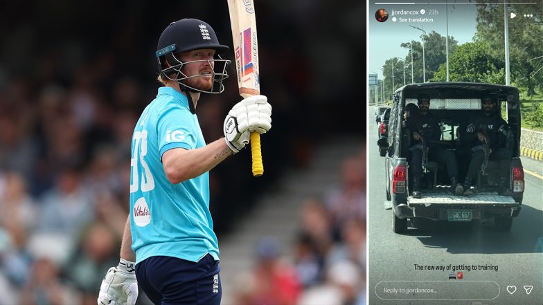 Jordan Cox Shares Picture of Armed Security Escorting England Cricket Team in Pakistan Ahead of ODI Tri-Series 2026