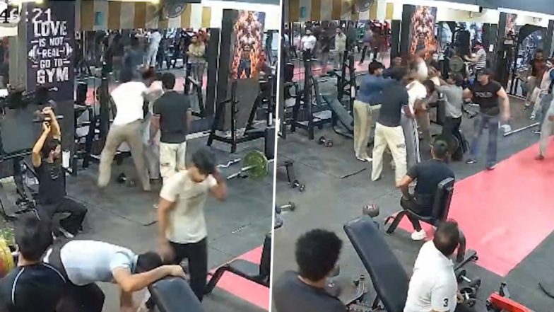 Baghpat Gym Fight Video: Workout Turns Into Brawl As 2 Groups Exchange Blows Inside Gym, Clash Outside