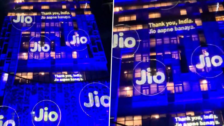 Mukesh Ambani&rsquo;s Antilia Lights Up as Jio Platforms Makes Historic Stock Market Debut; Watch Video