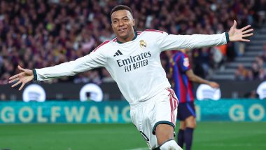 La Liga 2026-27: Kylian Mbappe Scores Twice As Real Madrid Beat Barcelona 2-1 in Thrilling El Clasico