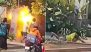 Bengaluru Transformer Blast Video: Man Injured After Transformer Explodes Outside Amazon Office Near Bagalur Cross