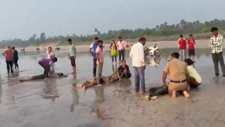 Diveagar Beach Tragedy: 8 Pune Students Die After Drowning During School Picnic (Videos)