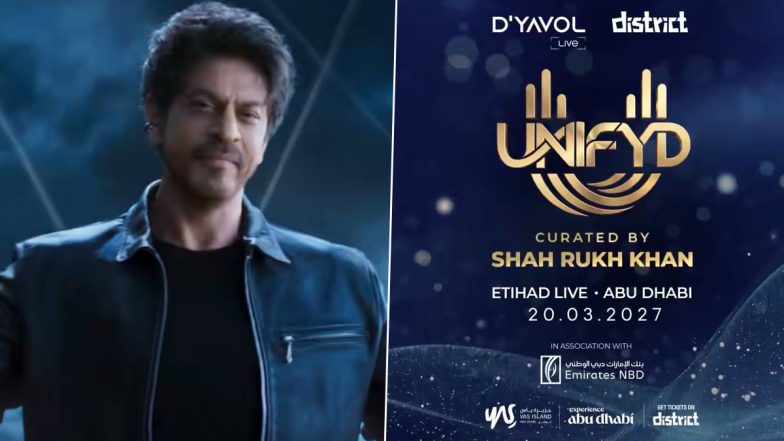 Shah Rukh Khan Announces UNIFYD Music Festival in Abu Dhabi; Arijit Singh, Karan Aujla, Sonu Nigam To Headline March 2027 Extravaganza