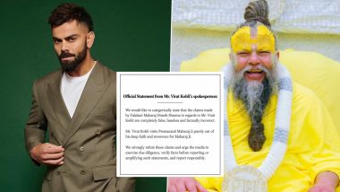 Virat Kohli&rsquo;s Spokesperson Denies INR ₹5 Crore Claim&rsquo; Over Premanand Maharaj Visits, Calls Allegations &lsquo;Baseless&rsquo;