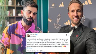 Virat Kohli Congratulates 'Friend' Harry Kane on Winning Ballon d'Or 2026