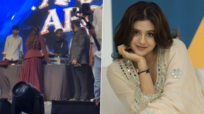 Anjali Arora Viral Video: Was &lsquo;Ramayan&rsquo; Actress Furious at DJ for Playing &lsquo;Kacha Badam&rsquo; Song at Kanpur Event?