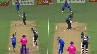 Glenn Phillips Switch Hit Six Video: Kiwi Star Pulls Off Stunning Shot Against Bhuvneshwar Kumar During IND vs NZ 1st T20I 2026