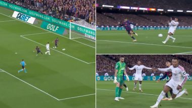 Kylian Mbappe Goals Video: Watch Real Madrid Star Score Twice Against Barcelona in El Clasico 2026