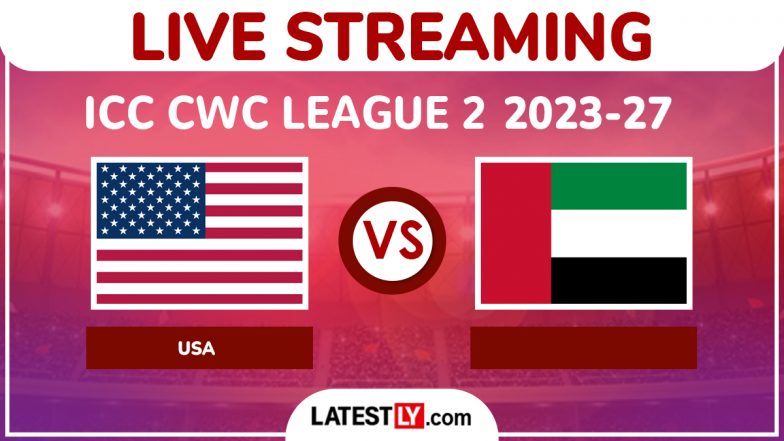 United States of America vs United Arab Emirates Live Streaming Online and Free TV Telecast, ICC Cricket World Cup League Two 2023-27 134th ODI
