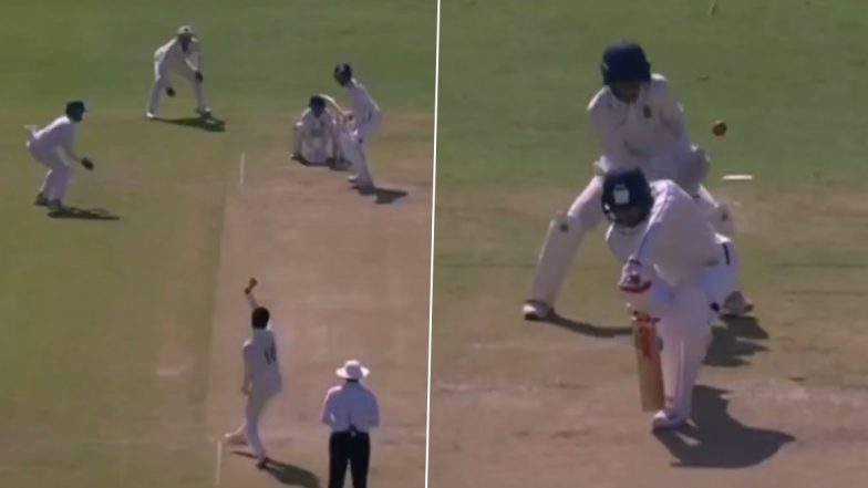 Shubman Gill Wicket Video: Watch Ajay Mandal Dismiss India Captain for 1 During Punjab vs Chhattisgarh Ranji Trophy 2026-27 Match